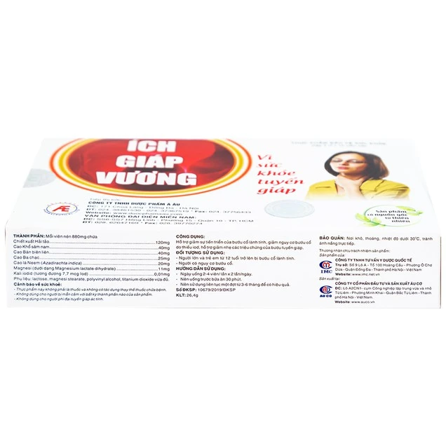 Viên uống Ích Giáp Vương Á Âu hỗ trợ giảm sự tiến triển của bướu cổ lành tính