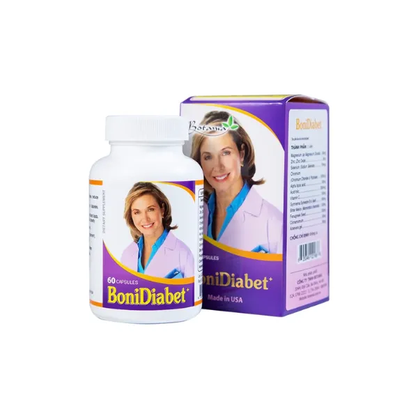 Viên uống BoniDiabet Botania hỗ trợ điều trị bệnh tiểu đường, làm giảm glucose máu