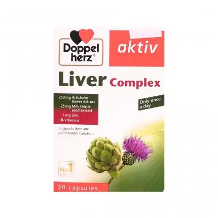 Viên uống Liver Complex Doppelherz Aktiv hỗ trợ thanh nhiệt, tăng cường giải độc gan 