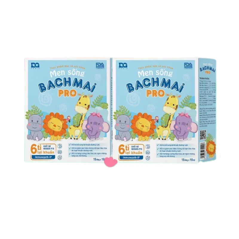 Men sống Bạch Mai Pro - Hỗ trợ giảm rối loạn tiêu hoá, giúp trẻ ăn ngon, tăng đề kháng