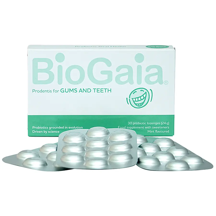 Viên ngậm nha khoa BioGaia ProDentis tái tạo sự cân bằng tự nhiên của hệ vi khuẩn trong môi trường miệng (30 viên)