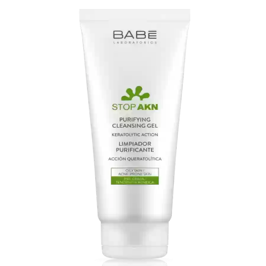 Sữa Rửa Mặt LABORATORIOS BABÉ Dạng Gel Cho Da Dầu Mụn Stop Akn Purifying Cleansing Gel 200ml