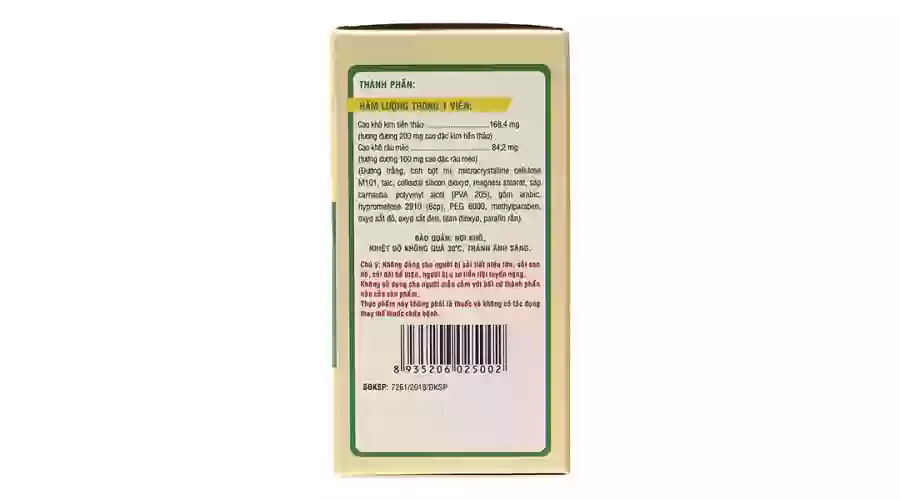 Kim Tiền Thảo Râu Mèo lọ 100 viên