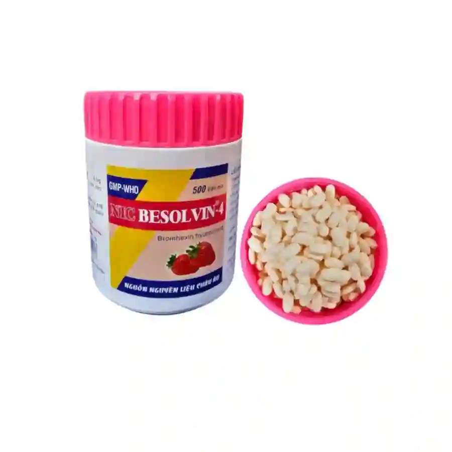 Thuốc long đờm và loãng đờm NIC Besolvin-4 hộp 500 viên nang