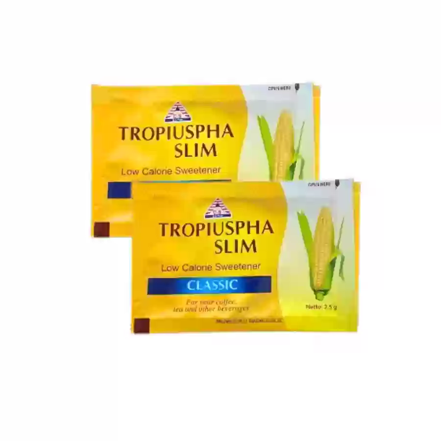 Đường năng lượng thấp Tropiuspha Slim Low Calorie Sweetener Classic hộp 50 gói x 2.5g