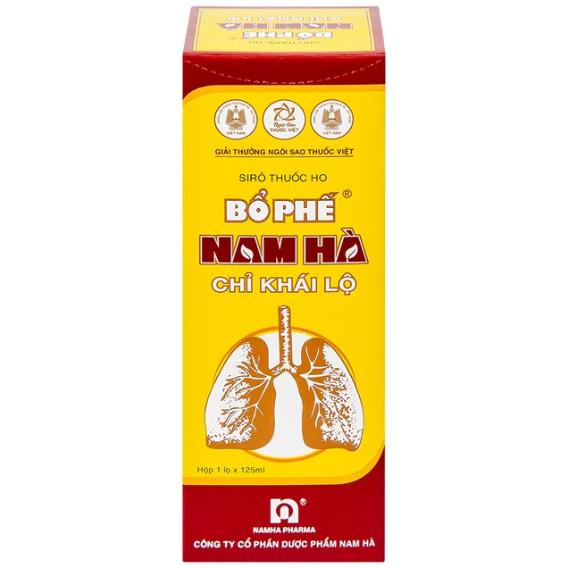 Siro ho bổ phế Nam Hà Chỉ Khái Lộ điều trị ho cảm mạo, ho gió, ho khan (125ml)