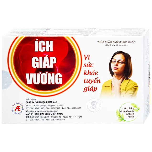 Viên uống Ích Giáp Vương Á Âu hỗ trợ giảm sự tiến triển của bướu cổ lành tính
