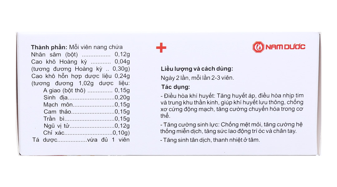 Thăng Áp Nam Dược hỗ trợ điều trị huyết áp thấp (3 vỉ x 10 viên)
