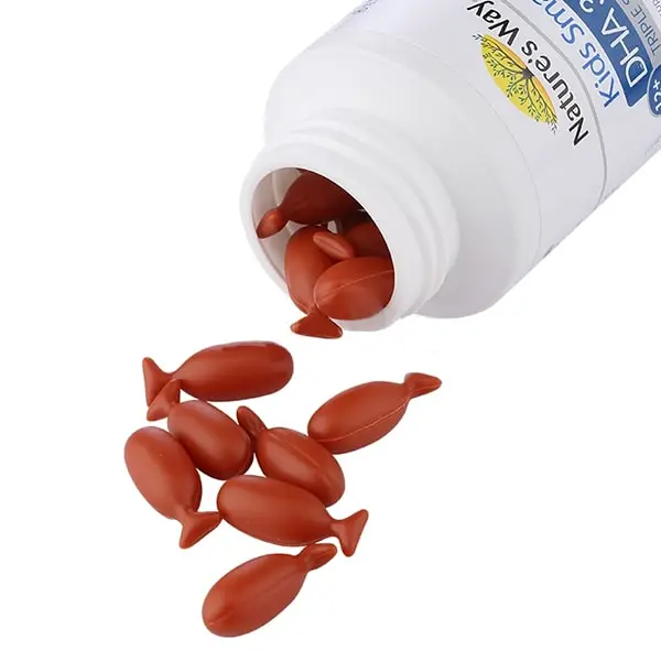 Viên nhai Kids Smart DHA 300mg Triple Strength Nature's Way hỗ trợ sức khỏe não bộ (50 viên)