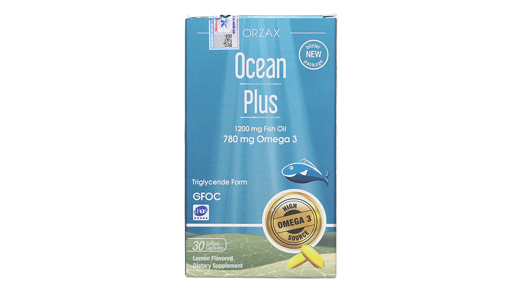 Dầu cá Ocean Plus hỗ trợ tăng cường sức khỏe não bộ, mắt, tim mạch hộp 30 viên