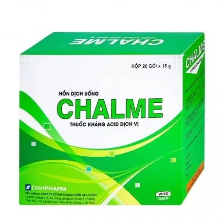 Hỗn dịch uống Chalme điều trị viêm loét dạ dày (hộp 20 gói)