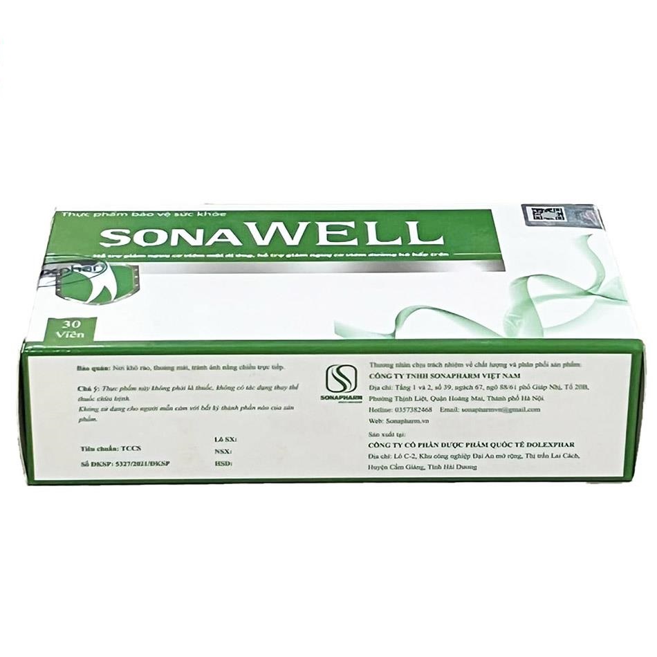 SonaWell hỗ trợ giảm nguy cơ viêm đường hô hấp trên, hỗ trợ giảm nguy cơ viêm mũi dị ứng