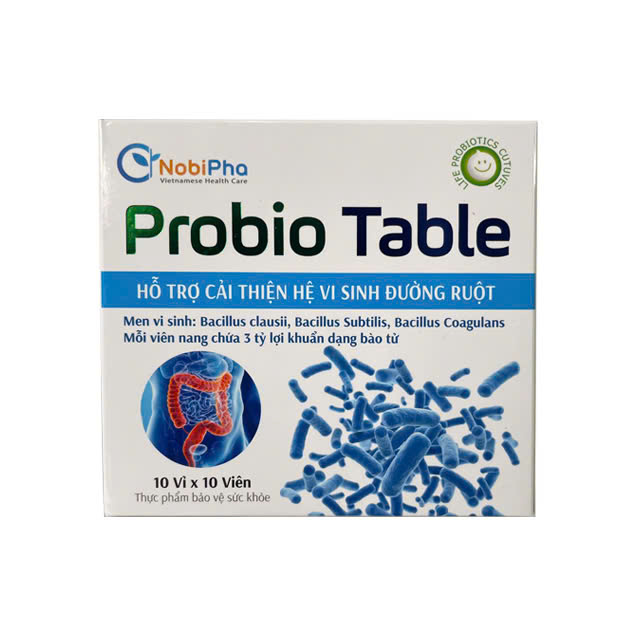 Men vi sinh dạng viên Probio Table bổ sung 3 tỉ lợi khuẩn