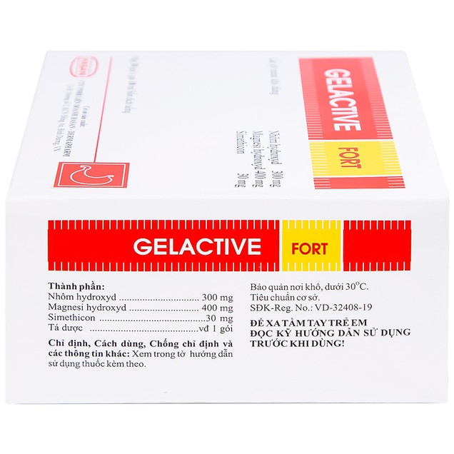 Hỗn dịch uống Gelactive Fort Hasan làm dịu các triệu chứng trong rối loạn tiêu hóa