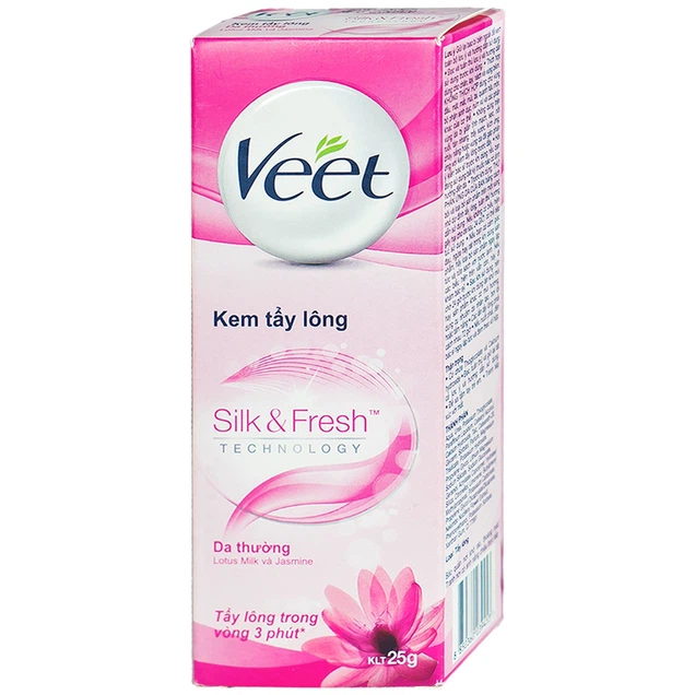 Kem tẩy lông Veet Silk And Fresh trong 3 phút dành cho da thường (25g)