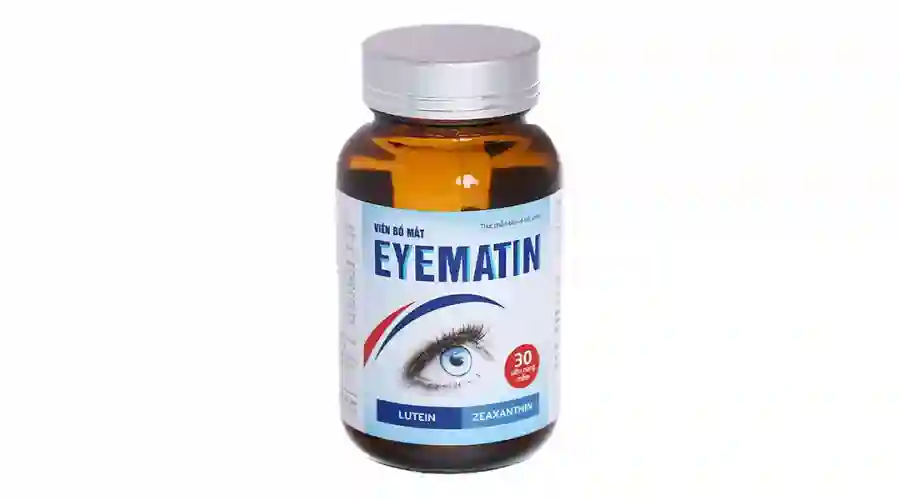 Viên bổ mắt Eyematin giảm triệu chứng đục thủy tinh thể chai 30 viên