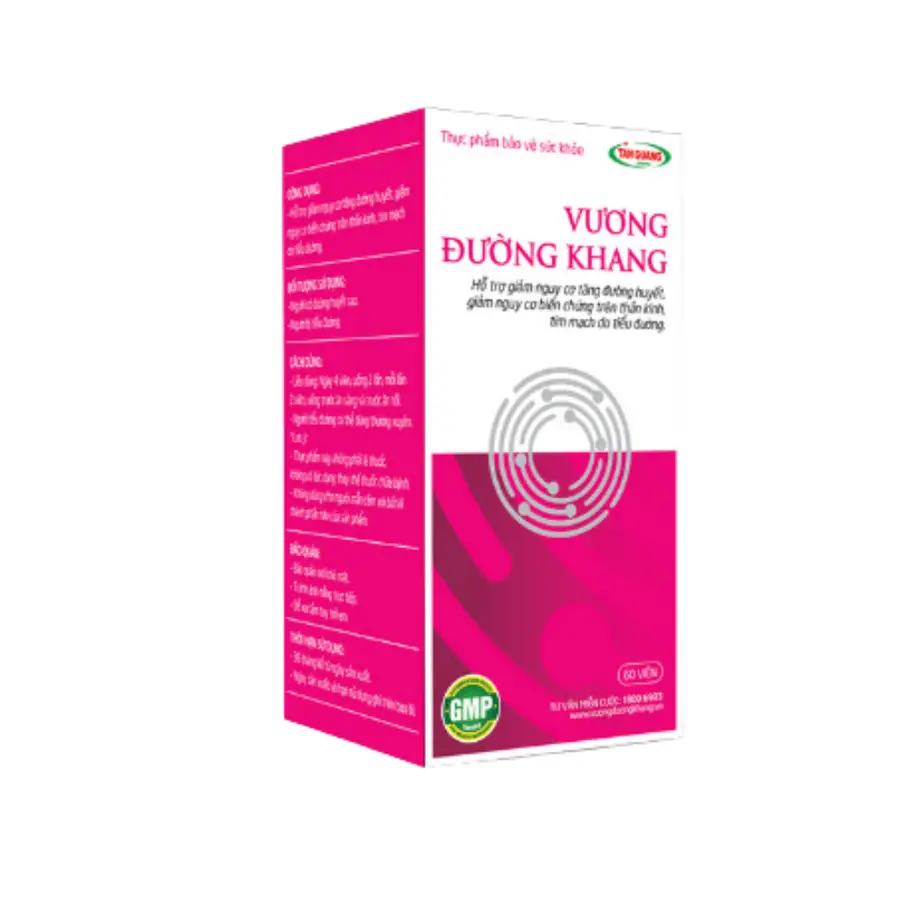 Vương Đường Khang, hỗ trợ làm giảm đường huyết, giảm biến chứng tiểu đường