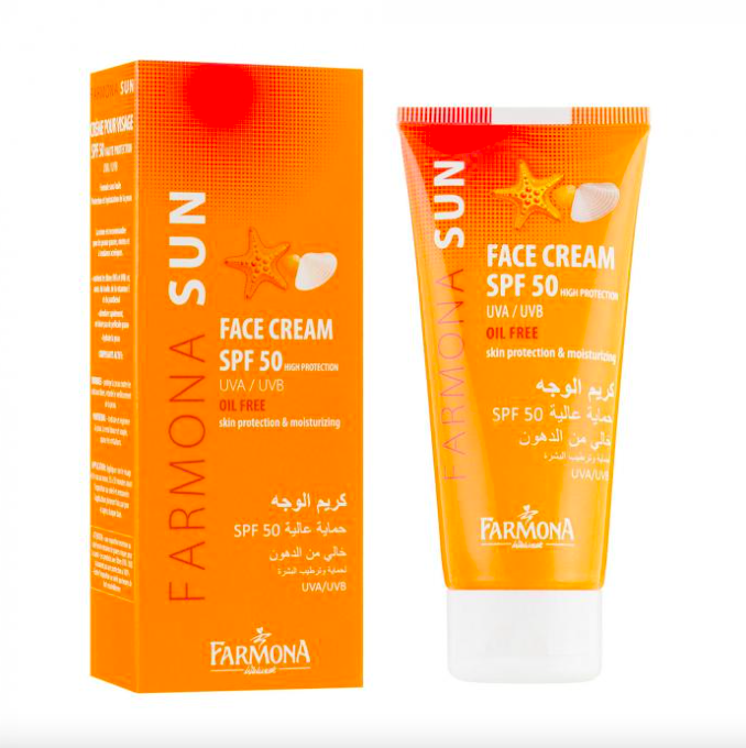 Farmona Sun Face Cream - Kem chống nắng SPF50 không chứa dầu cho da mặt