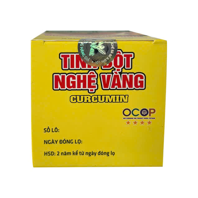 Tinh bột nghệ vàng Curcumin Bà Bé hộp 100g