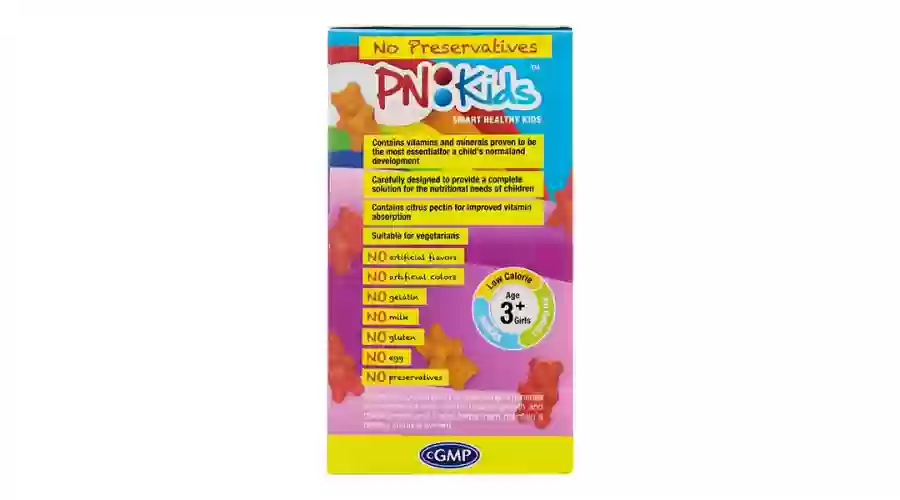 Kẹo dẻo PN Kids Multi Vitamin Girls bổ sung vitamin, hỗ trợ tăng đề kháng