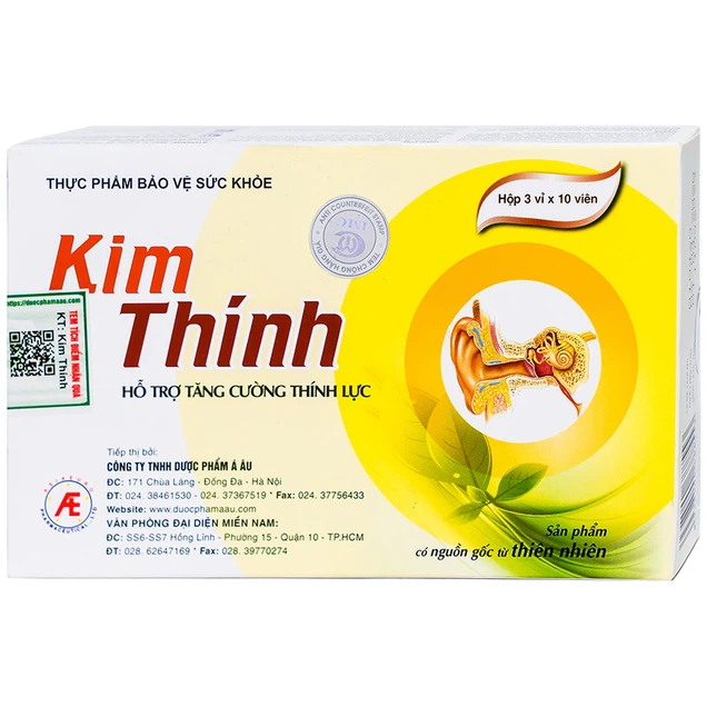 Viên uống Kim Thính Á Âu hỗ trợ tăng cường sức khỏe thính giác 