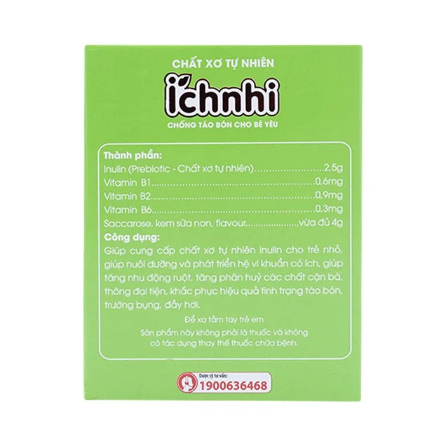 Gói pha Ích Nhi Nam Dược chống táo bón, cung cấp chất xơ cho trẻ (20 gói)