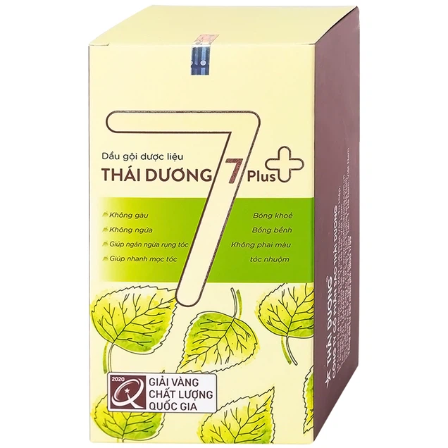 Dầu gội dược liệu Thái Dương 7 Plus không gàu, không ngứa, ngăn rụng tóc, giúp nhanh mọc tóc (250ml)