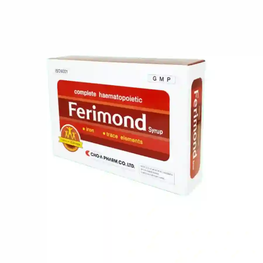 Syrup Ferimond Cho-A Pharm cung cấp sắt cho cơ thể và điều trị thiếu máu (20 ống)