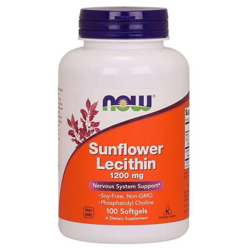 Viên uống chống tắc tia sữa Now Sunflower Lecithin 1200mg