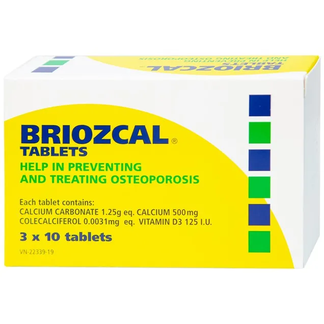 Thuốc Briozcal Bridge Healthcare dự phòng và điều trị thiếu hụt calci, vitamin D3 