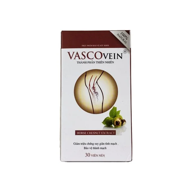 Vascovein hỗ trợ giảm triệu chứng suy giãn tĩnh mạch hộp 30 viên