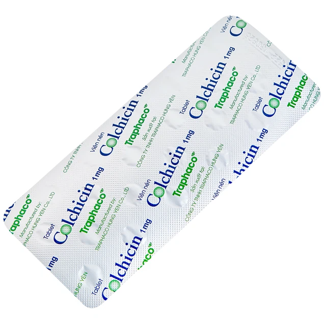 Colchicin 1mg-Traphaco điều trị đợt gout cấp, dự phòng gout tái phát