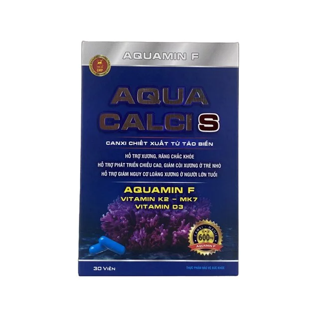 Aqua Calci S, hỗ trợ phát triển chiều cao, giảm còi xương , giúp xương chắc khoẻ