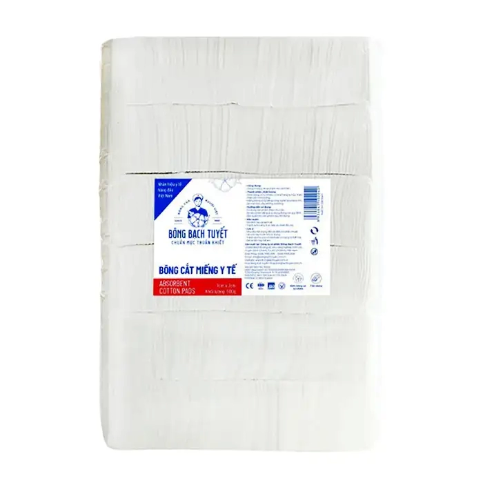 Bông cắt miếng y tế 7cm x 7cm 500g