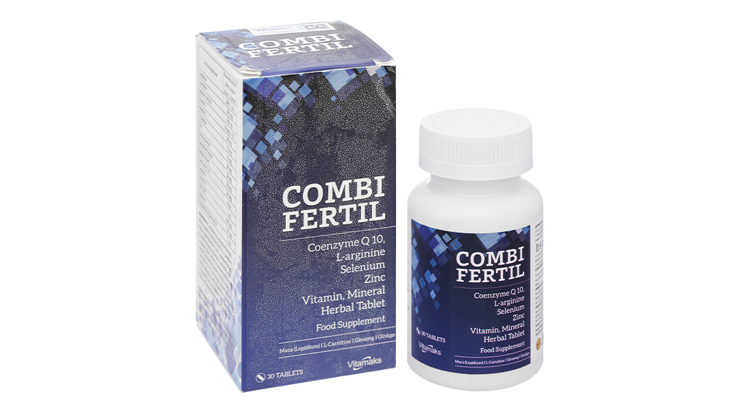 Combi Fertil hỗ trợ tăng cường sức khỏe sinh lý cho nam giới lọ 30 viên