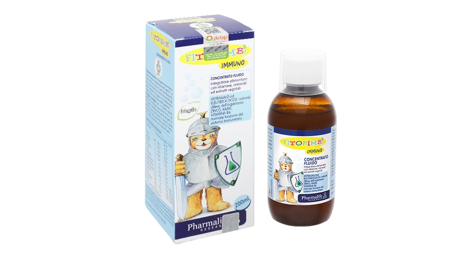 Siro Fitobimbi Immuno Concentrato Fluido bổ sung vitamin, khoáng chất cho cơ thể (200ml)