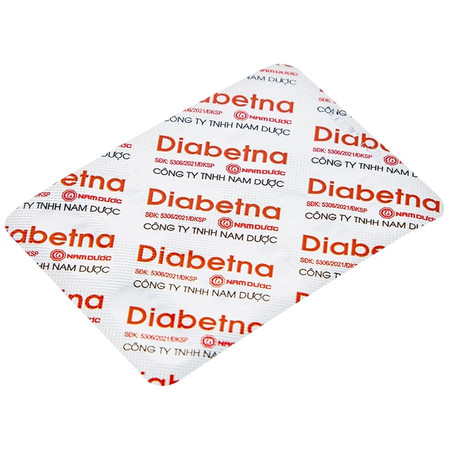 Viên uống Diabetna Nam Dược hỗ trợ giảm đường huyết, giảm HbA1c (4 vỉ x 10 viên)