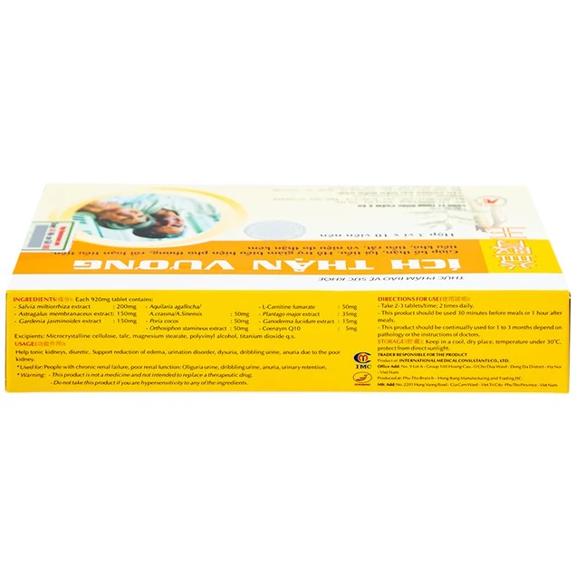 Viên uống Ích Thận Vương Á Âu bổ thận, lợi tiểu 