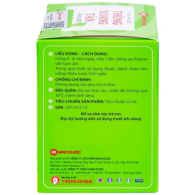 Thuốc Thông Xoang Tán Nam Dược điều trị viêm xoang mãn tính