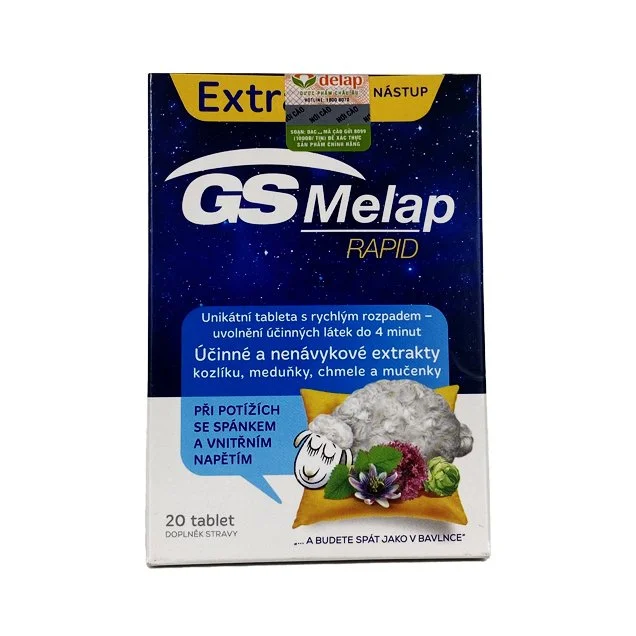 Viên Uống GS Melap Rapid Hỗ Trợ Nâng Cao Chất Lượng Giấc Ngủ