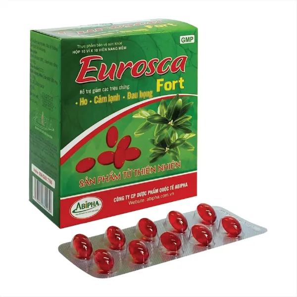 Eurosca Forte đỏ Abipha – Hỗ trợ giảm ho