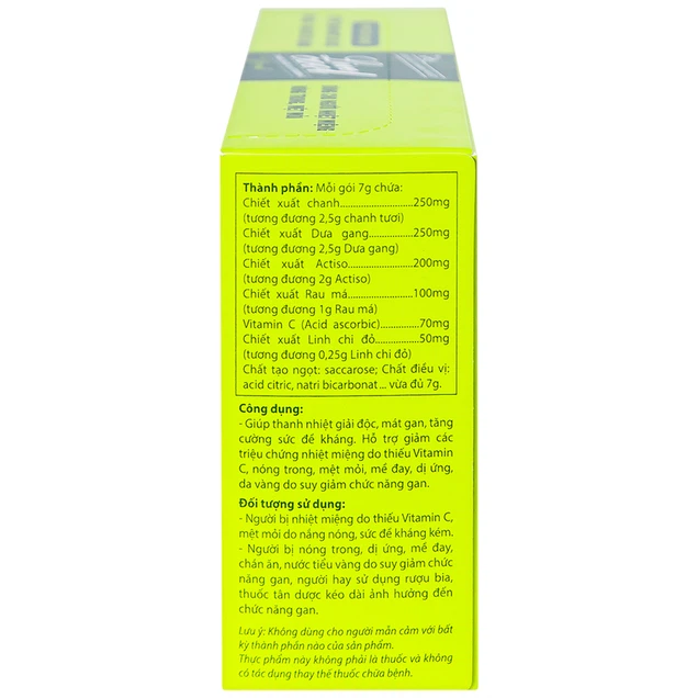 Bột sủi Thanh Nhiệt Livecool Nam Dược