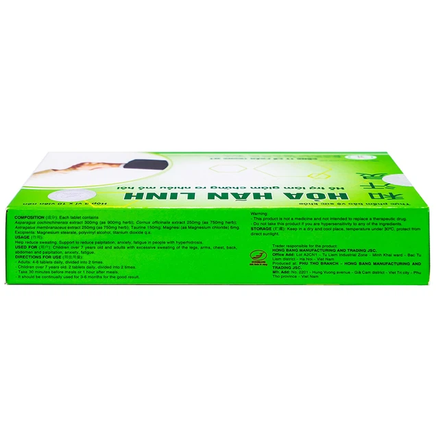 Viên uống Hòa Hãn Linh hỗ trợ làm giảm chứng ra mồ hôi nhiều