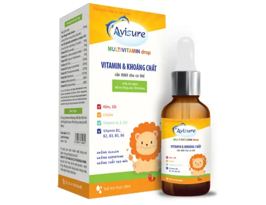 Avisure Multivitamin Drop, hỗ trợ ăn ngon, tăng cường sức đề kháng