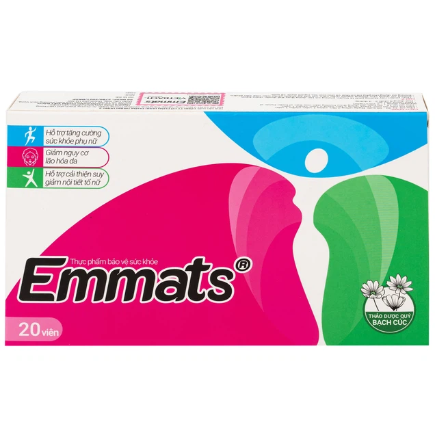 Viên uống Emmats TW3 hỗ trợ giảm nguy cơ lão hóa, cải thiện suy giảm nội tiết tố (2 vỉ x 10 viên)