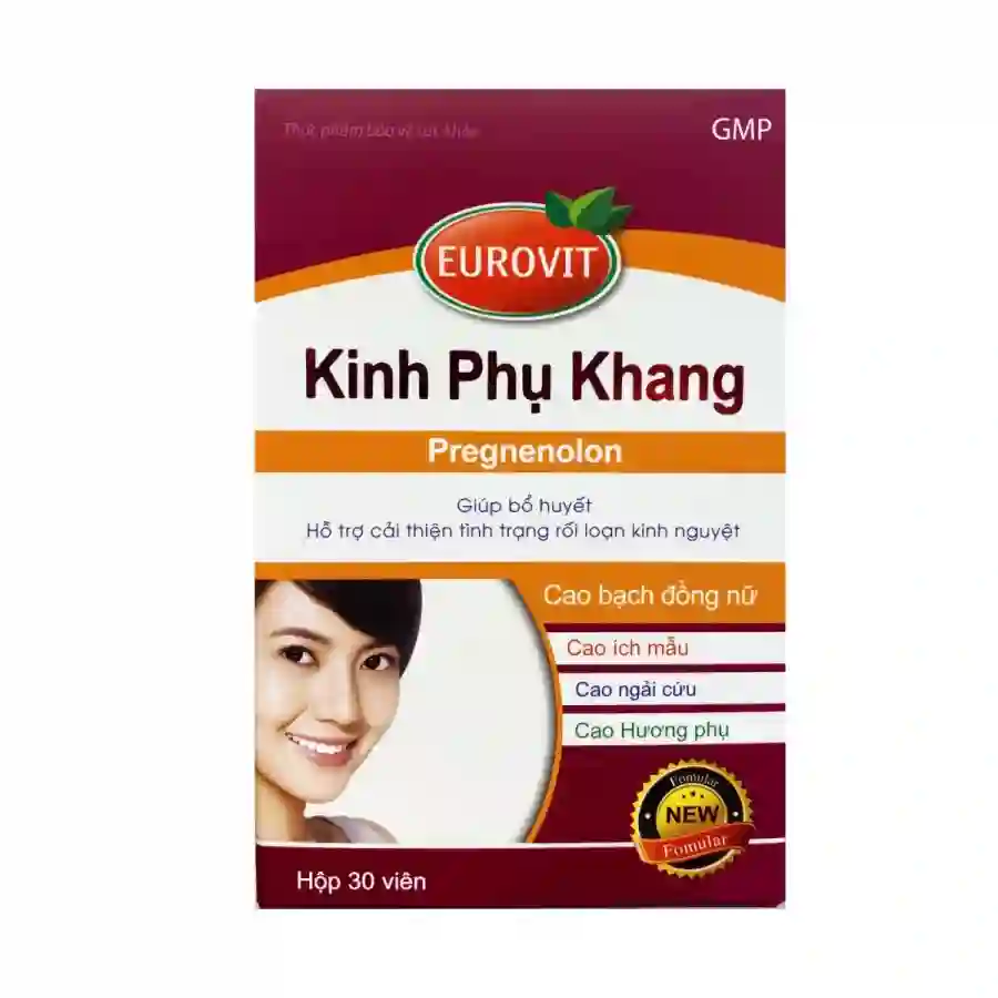 Kinh Phụ Khang Eurovit - Hỗ trợ cải thiện tình trạng rối loạn kinh nguyệt