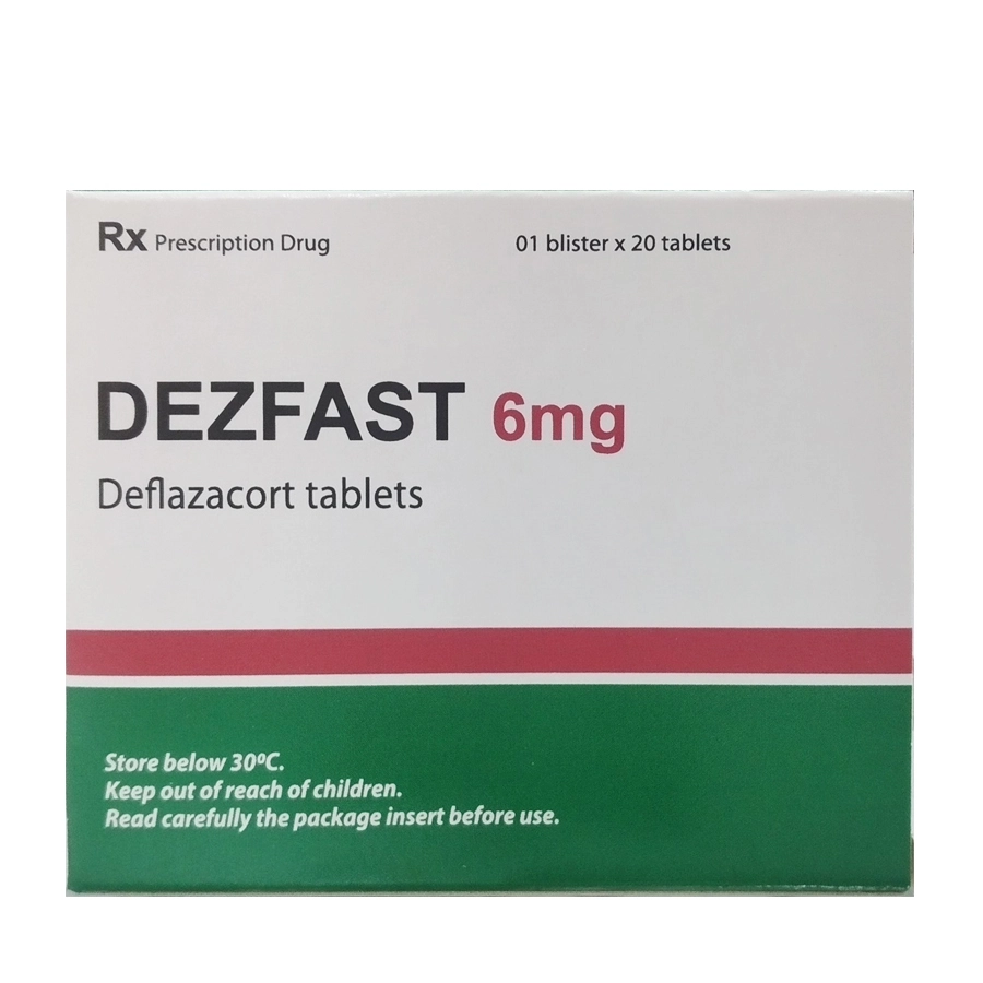 Dezfast – Deflazacort 6mg – Thuốc Kháng viêm, ức chế miễn dịch