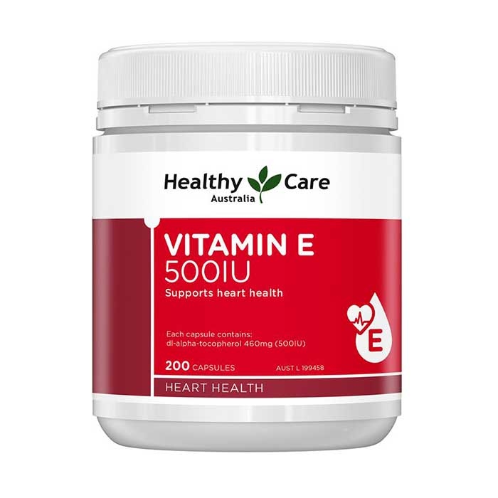 Viên uống Vitamin E Healthy Care 500IU của Úc 200 viên