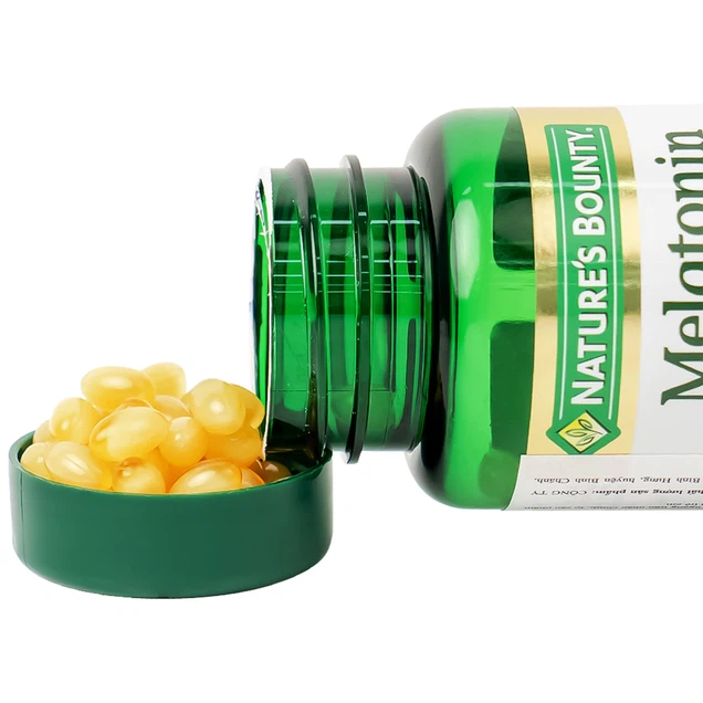 Viên uống Melatonin Nature's Bounty giúp điều hòa giấc ngủ, giúp ngủ sâu giấc 