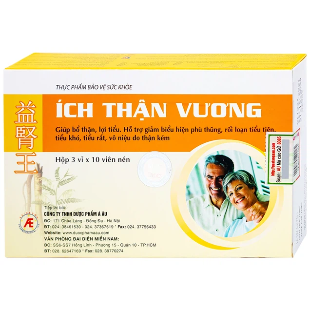Viên uống Ích Thận Vương Á Âu bổ thận, lợi tiểu 